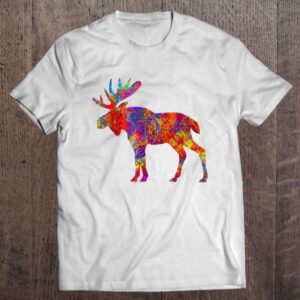 Colorful Canadian Moose Lover Gift 0 2195