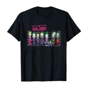 Comic Book Style The Usual Jokers Oldskool T Shirt