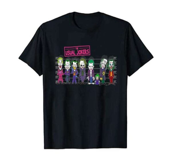 Comic Book Style The Usual Jokers Oldskool T Shirt