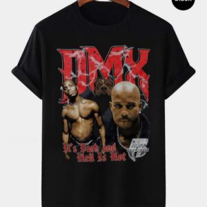 DMX Red Letters Vintage Retro Style Rap Music Hip Hop T Shirt