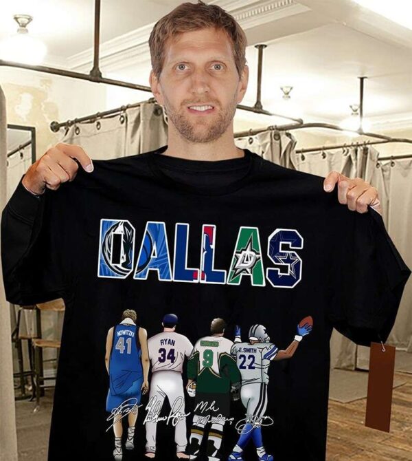 Dallas Sports Teams Signatures T Shirt