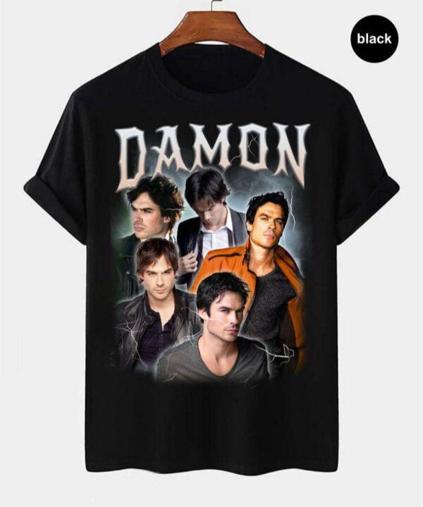 Damon Salvatore Vintage Retro T Shirt - Best of Pop Culture & Music ...