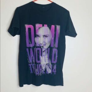 Demi Moore 2014 Black World Tour T Shirt