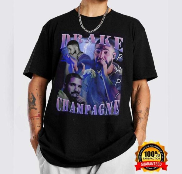 Drake Papi Champagne Hip Hop Rap Tour Vintage Shirt