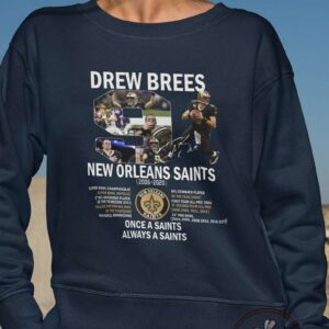 Drew Brees 9 New Orleans Saints Signature T Shirt