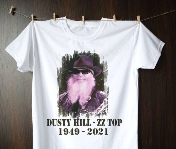 Dusty Hill ZZ Top 1949 2021 RIP T Shirt