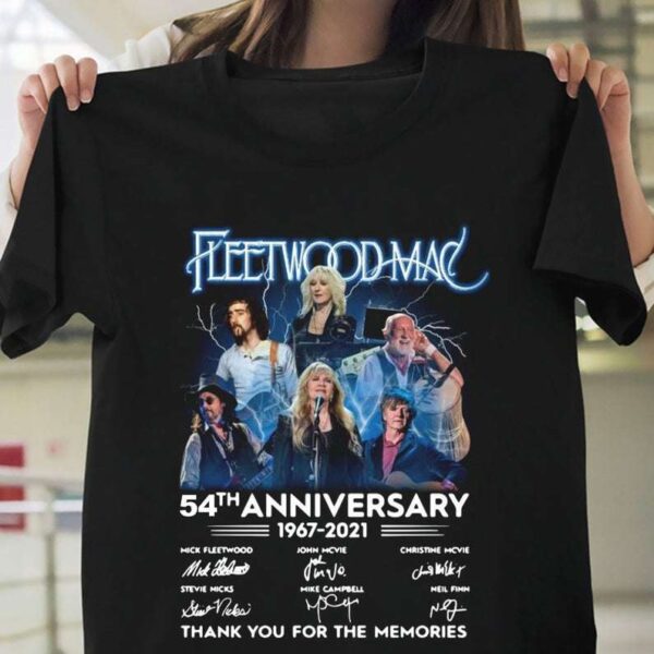 Fleetwood Mac 54th Anniversary 1967 2021 Signatures T Shirt