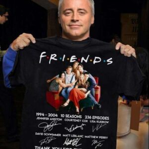 Friends TV Show 1994 2004 Thank You For The Memories Signature T Shirt