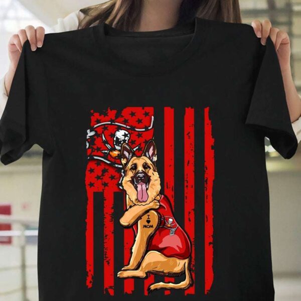 German Shepherd Tampa Bay Buccaneers T Shirt