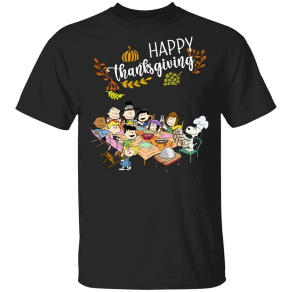 Happy Thanksgiving Snoopy And Friends T Shirt