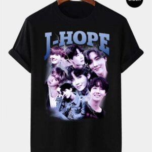 J hope BTS Vintage Retro Style Rap Music Hip Hop T Shirt