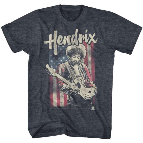 Jimi Hendrix Flag T Shirt