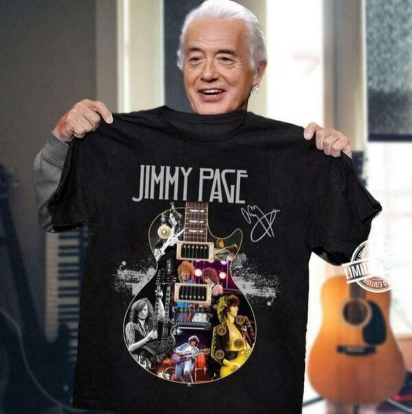 Jimmy Page Guitarist Signature Unisex T Shirt