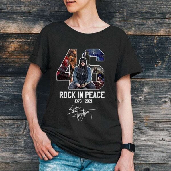 Joey Jordison Memorial Rock In Peace Slipknot T Shirt