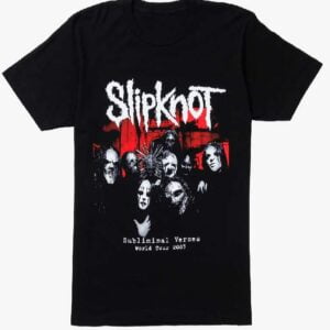 Joey Jordison Slipknot Subliminal Verse World Tour T Shirt