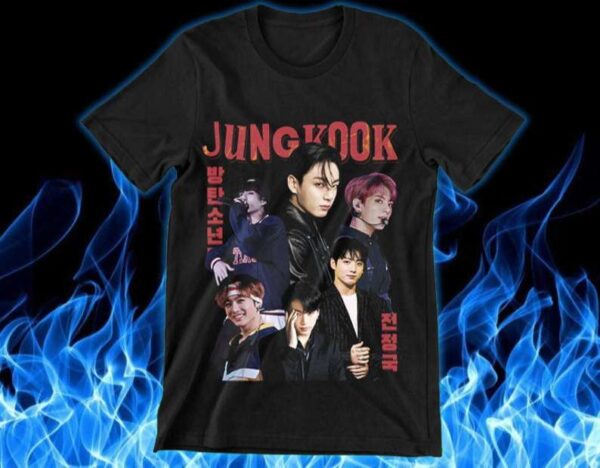 Jungkook Vintage 90s Style Unisex T Shirt
