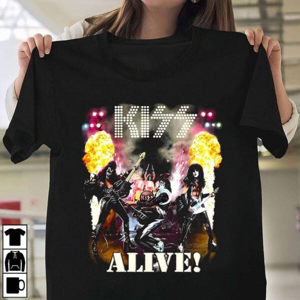 Kiss Band Paul Stanley Ace Frehley T Shirt