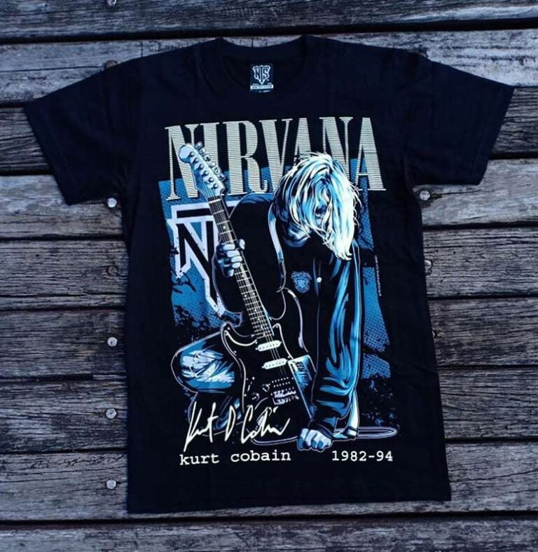 Kurt Cobain Signature T Shirt - Best of pop culture clothing for you