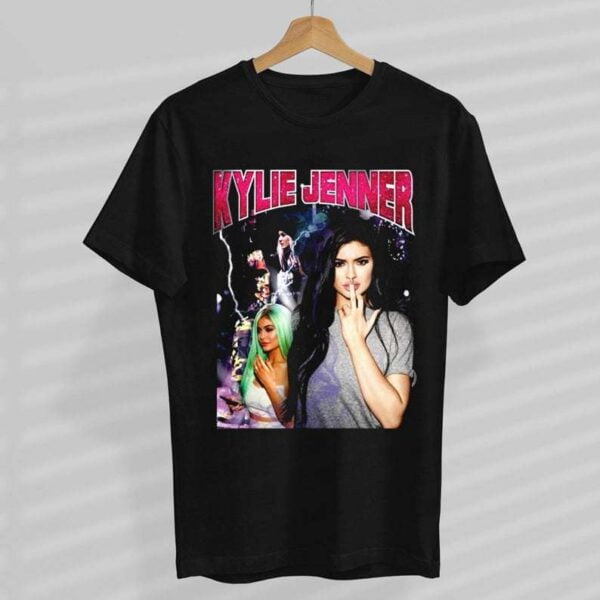 Kylie Jenner Black Retro 90s T Shirt