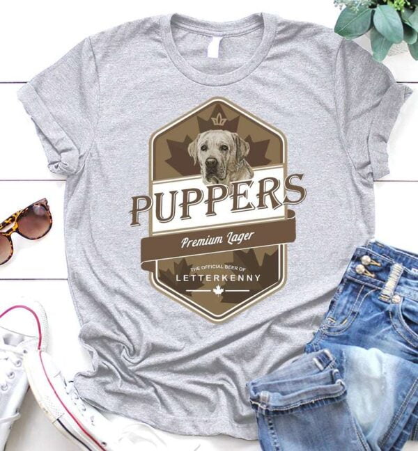 Letterkenny Puppers Premium Lager Beer T Shirt