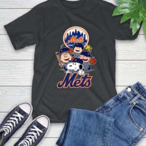 MLB New York Mets Snoopy Charlie Brown T Shirt