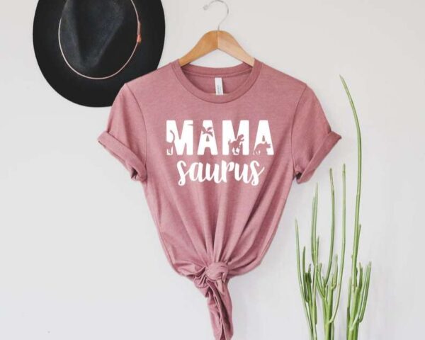 Mama Saurus T Shirt Dinosaur Mom