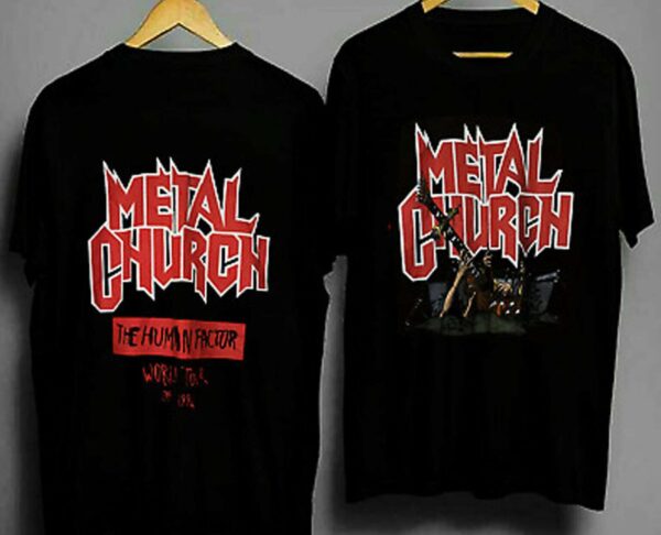 Mike Howe Metal Church The Human Factor Tour Vintage 90s T Shirt