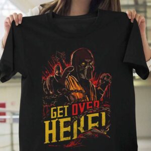 Mortal Kombat T Shirt Scorpion Get Over Here