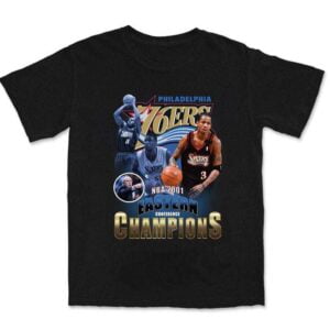 NBA 2001 76ers Eastern Conference Champions Vintage T Shirt