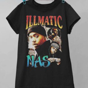 Nas Illmatic Vintage Retro Style Rap Music Hip Hop T Shirt