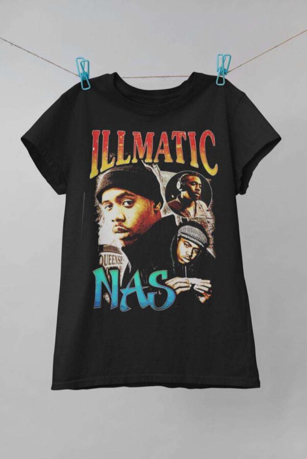 Nas Illmatic Vintage Retro Style Rap Music Hip Hop T Shirt