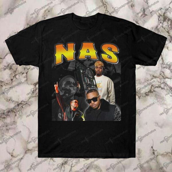 Nas Vintage Retro Style Rap Hip Hop T Shirt