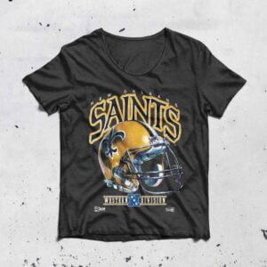 New Orleans Saints Vintage Western Division Black T Shirt