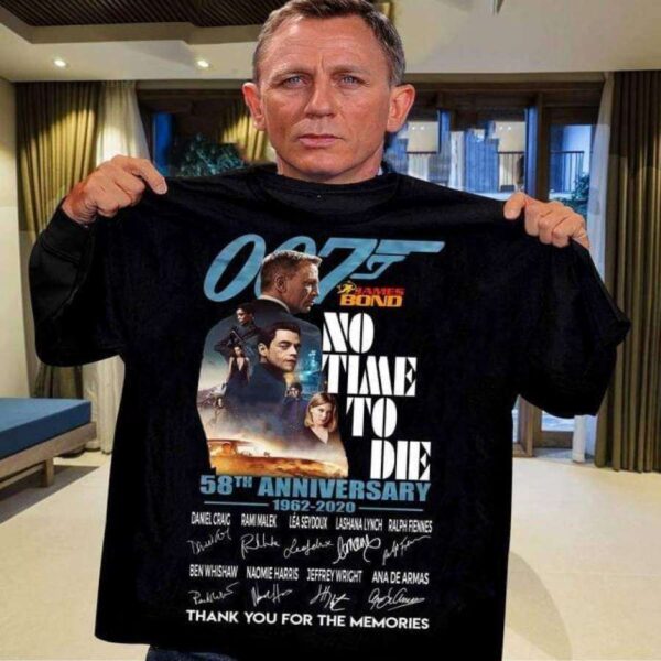 No Time To Die James Bond 007 Daniel Craig Shirt