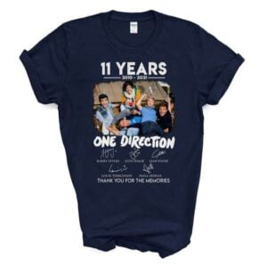One Direction 11 Years 2010 2021 Signatures T Shirt