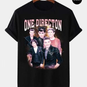 One Direction Vintage Retro Style Rap Music Hip Hop T Shirt
