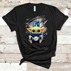 Original Star Wars Baby Yoda Blood Inside Kansas City Royals T Shirt