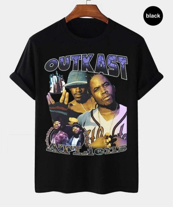 Outkast Atliens Vintage Retro Style Rap Music Hip Hop T Shirt