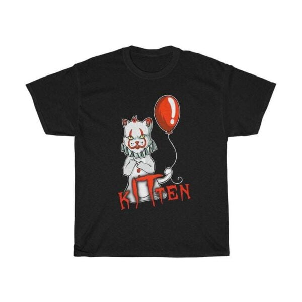 Pennywise Horror Cat Kitten Youll Float Too T Shirt
