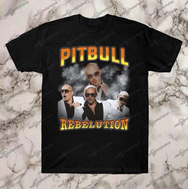 Pitbull Vintage Retro Style Rap 90s T Shirt