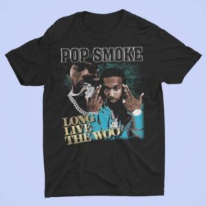 Pop Smoke Retro Long Live The Woo T Shirt