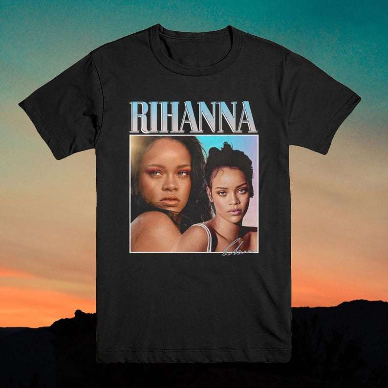 Rihanna Vintage Retro Style T Shirt - Best of Pop Culture & Music ...