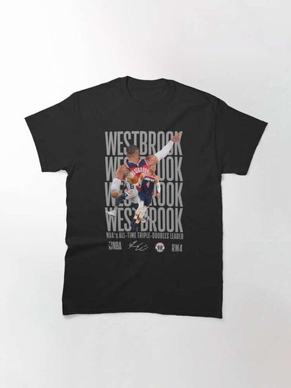 Russell Westbrook NBA All Time Triple Doubles Leader T Shirt