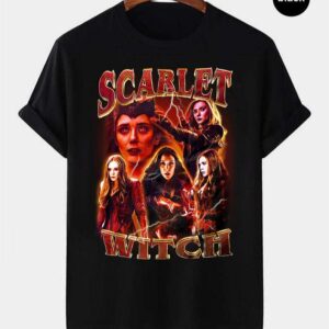 Scarlet Witch Wanda Maximoff Vintage Retro T Shirt