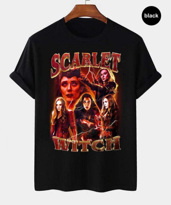 Scarlet Witch Wanda Maximoff Vintage Retro T Shirt