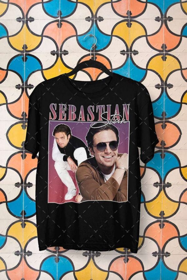 Sebastian Stan Retro Vintage T Shirt