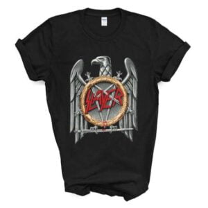 Slayer Mens Silver Eagle T Shirt