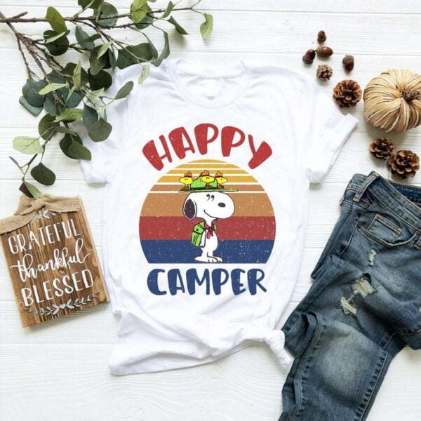 Snoopy Camping T Shirt