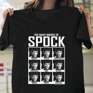 Spock Star Trek Original Series Moods Of Graphic T Shirt