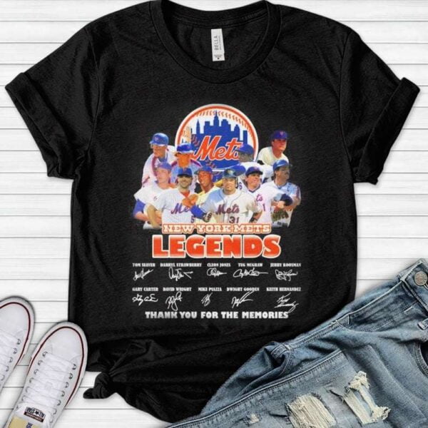 The Legends New York Mets Signatures T Shirt